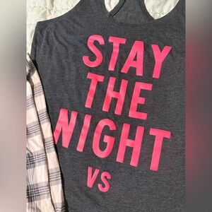 Victoria's Secret Gray and Pink Pajama Set